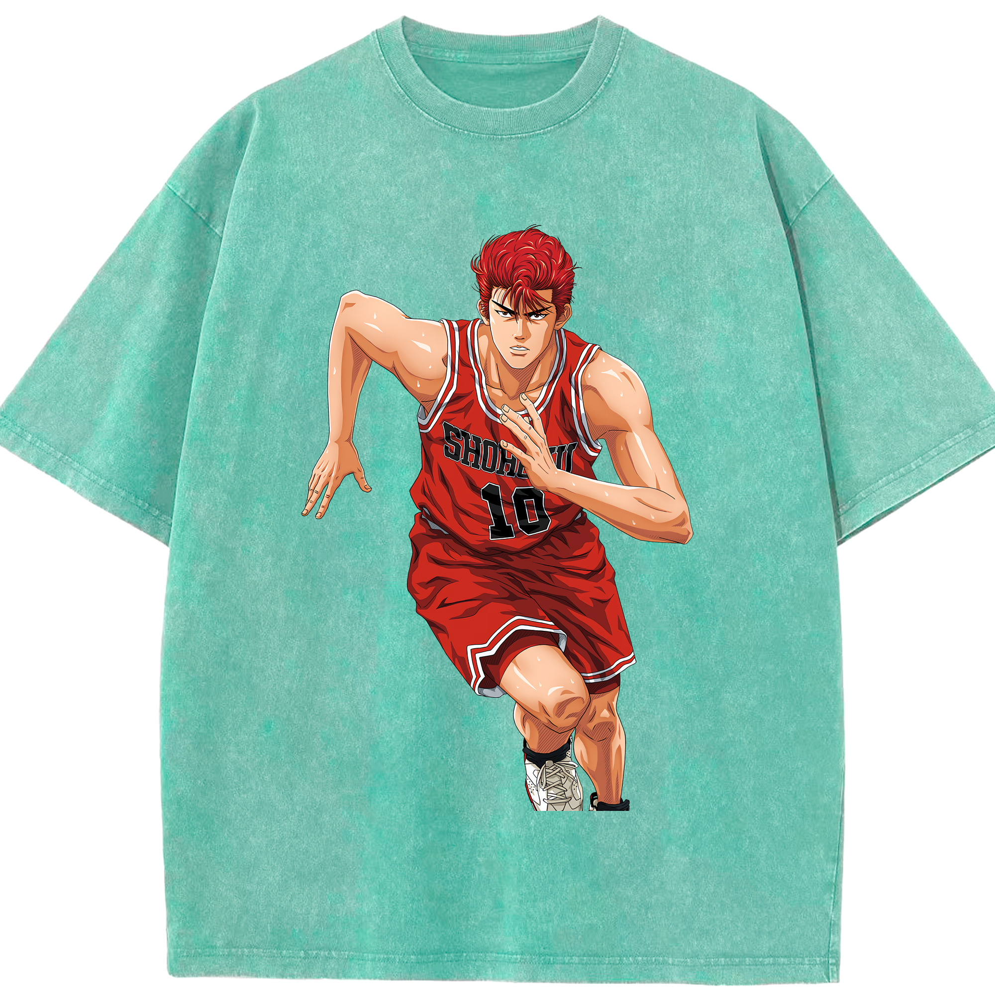 （画像用） SLAM DUNK／スラムダンク 綿100% ヴィンテージ風 半袖Tシャツ（フロントプリント）